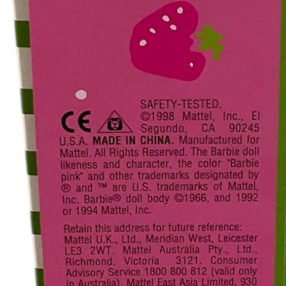Avon Exclusive Strawberry Sorbet Barbie Doll Special Edition 1998 Mattel - Picture 6 of 9